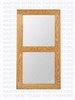 Wormy Maple Double Wall Mirror 42''W x 22''H