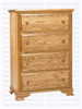 Wormy Maple Country Lane Chest of Drawers 18''D x 34''W x 50''H