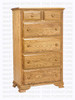 Wormy Maple Country Lane Chest of Drawers 18''D x 34''W x 58''H