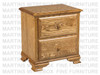 Wormy Maple Country Lane Night Stand 2 Drawers 18''D x 26''W x 28''H