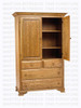 Wormy Maple Country Lane Armoire Plain Top 20''D x 42''W x 74''H