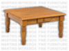 Wormy Maple Country Lane Coffee Table With 2 Drawers   36''D x 36''W x 19''H
