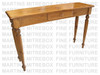 Wormy Maple Country Lane Hall Table With Drawer 14''D x 48''W x 30''H