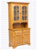 Wormy Maple Country Lane Hutch And Buffet 18''D x 40''W x 83''H