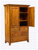 Oak Bourbon Armoire Mini 20''D x 42''W x 74''H