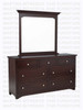 Wormy Maple Montana Dresser 7 Drawers 18''D x 36''H x 64''W