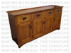 Wormy Maple Montana Sideboard 18''D x 72''W x 39''H