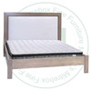 Wormy Maple Queen Thornloe Bed With 48'' Upholstered Headboard 14.5'' Footboard