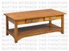 Oak Montana Coffee Table With 2 Drawers And Shelf 24'' Deep x 48'' Wide x 18 11/16'' High