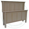 Wormy Maple King Flat Top Mission Panel Bed 52'' Headboard 32'' Footboard ( 5 Panels )