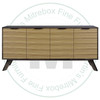 Maple Skoved Sideboard 18''D x 60''W x 37''H