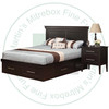 Maple Stockholm King Combo Panel Bed With 6 Drawers