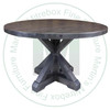 Maple Klondike Solid Top Single Pedestal Table 48'' Deep x 48'' Wide x 30'' High