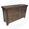 Maple Millwright 6 Drawer Dresser. Dresser Dimensions 19'' Deep x 60'' Wide x 36'' High. ( Texture : Mill sawn. Hardware : 218 Pulls. )

