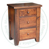 Oak Dakota 3 Drawer Nightstand