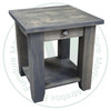Pine Dakota End Table 22''D x 22''W x 24''H With Shelf and Drawer.