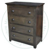 Maple Harvest 4 Drawer Chest Of Drawers 19.5'' D x 37.5'' W x 46'' H