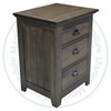 Wormy Maple Harvest 3 Drawer Nightstand 19'' D x 24'' W x 31'' H