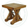 Oak Klondike End Table 24''D x 24''W x 24''H