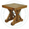Wormy Maple Klondike End Table 24''D x 24''W x 24''H