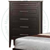 Oak Stockholm Chest of Drawers 19''D x 37''W x 54''H With 5 Drawers