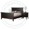 Oak Stockholm Queen Panel Bed