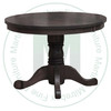 Wormy Maple Nith River Single Pedestal Round Solid Top Table 36''D x 36''W x 30''H With 7'' Pedestal