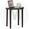 Oak Stockholm Round End Table 23''D x 23''W x 26''H