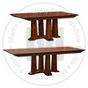 Pine Pallisade Center Extension Pedestal Table 42''D x 108''W x 30''H