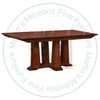 Oak Pallisade Solid Top Pedestal Table 42''D x 84''W x 30''H