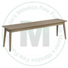 Wormy Maple Simo Bench 14''D x 96''W x 18''H