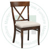 Maple X Back Side Chair With Upholstered Seat