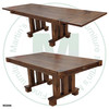 Maple Backwoods Solid Top Pedestal Table 42''D x 60''W x 30''H With 2 - 18'' Leaves