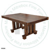 Maple Backwoods Solid Top Pedestal Table 42''D x 108''W x 30''H