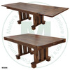 Pine Backwoods Solid Top Pedestal Table 48''D x 96''W x 30''H With 2 - 18'' Leaves