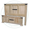 Wormy Maple Hamilton Queen Bed With Low Footboard