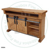 Wormy Maple Hamilton Slim Line 60" TV Entertainment Unit With 2 Wood Doors And 2 Drawers.