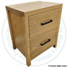 Oak Tanner 2 Drawer Night Stand