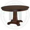 Maple Abbey Single Pedestal Table 36''D x 36''W x 30''H With 1 - 12'' Leaf. Table Has 1'' Thick Top