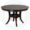 Oak Beijing Single Pedestal Table 42''D x 54''W x 30''H With Solid Top
