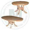 Oak Cairo Single Pedestal Table 42''D x 42''W x 30''H With 1 - 12'' Leaf