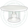 Oak Dutchess Single Pedestal Table 54''D x 54''W x 30''H With 2 - 12'' Leaves