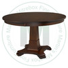 Wormy Maple Abbey Single Pedestal Table 36''D x 48''W x 30''H  Round Solid Table. Table Has 1'' Thick Top