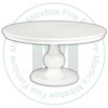 Wormy Maple Dutchess Single Pedestal Table 54''D x 54''W x 30''H Round Solid Top Table