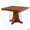 Wormy Maple Eastwood Single Pedestal Solid Top Table 42''D x 42''W x 30''H