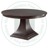Oak Key West Single Pedestal Table 54''D x 54''W x 30''H Round Solid Table Table Has 1'' Thick Top