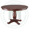 Maple Kimberly Crest Single Pedestal Table 36''D x 42''W x 30''H With 1 - 12'' Leaf Table. Table Has 1'' Thick Top.