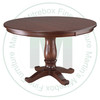 Maple Kimberly Crest Single Pedestal Table 36''D x 42''W x 30''H With 2 - 12'' Leaves Table. Table Has 1'' Thick Top.