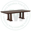 Oak Acropolis Solid Top Double Pedestal Table 42''D x 84''W x 30''H Table Has 1.25'' Thick Top