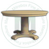 Oak Pacific City Single Pedestal Table 60''D x 60''W x 30''H Table Has 1.25'' Thick Top